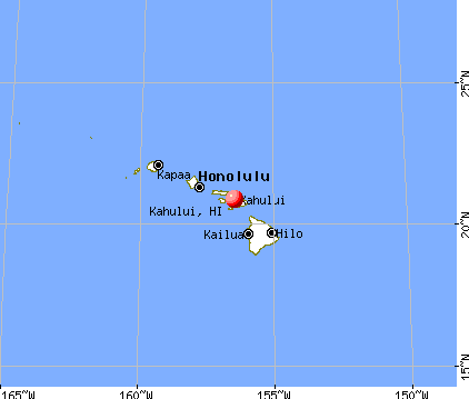 Kahului, Hawaii map
