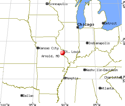 Arnold, Missouri map