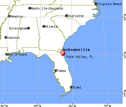 Palm Valley, Florida map