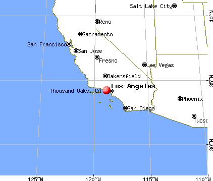Thousand Oaks, California map