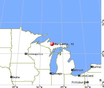 Marquette, Michigan map
