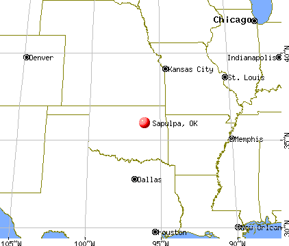 Sapulpa, Oklahoma map