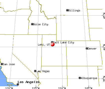 Lehi, Utah map