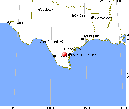 Alice, Texas map