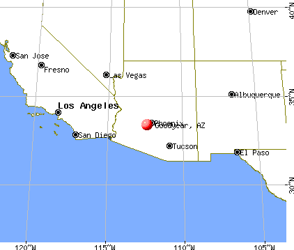 Goodyear, Arizona map