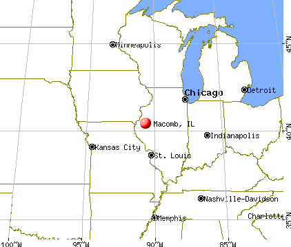 Macomb, Illinois map