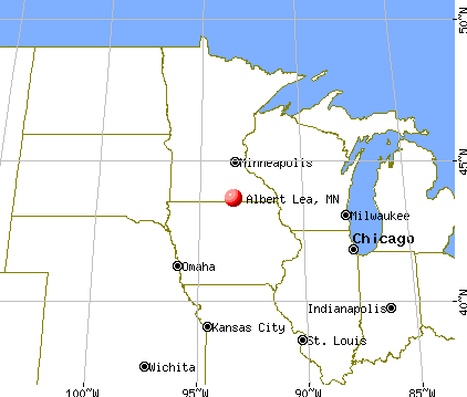 Albert Lea, Minnesota map
