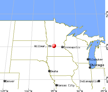 Willmar, Minnesota map