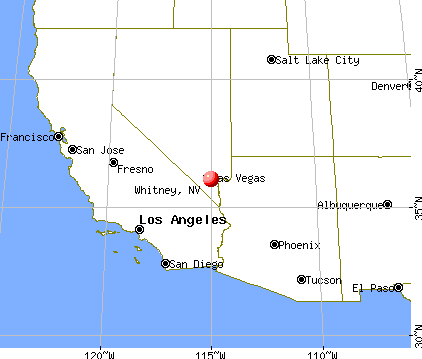 Whitney, Nevada map