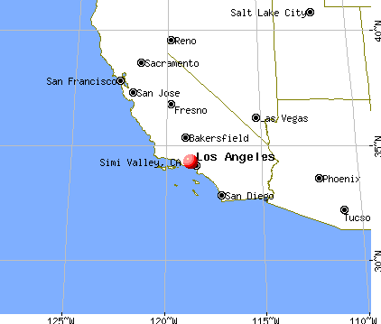 Simi Valley, California map