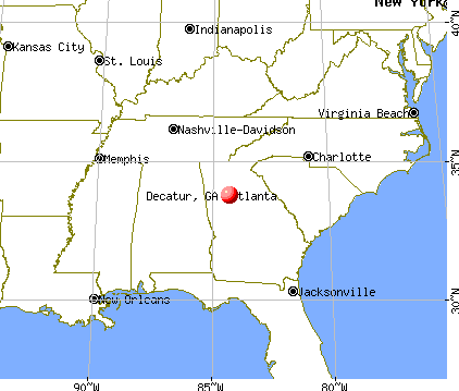 Decatur, Georgia map
