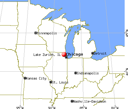 Lake Zurich, Illinois map