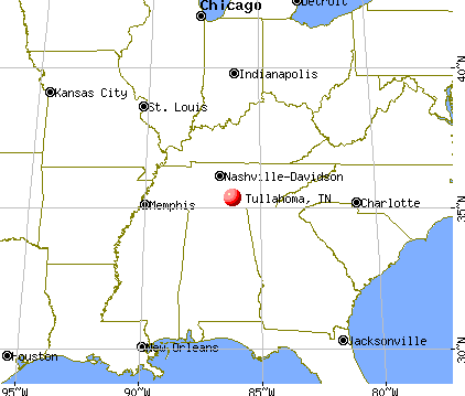 Tullahoma, Tennessee map