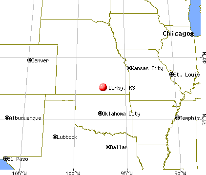 Derby, Kansas map