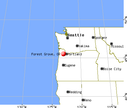 Forest Grove, Oregon map