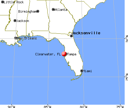 Clearwater, Florida map