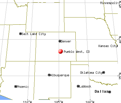 Pueblo West, Colorado map