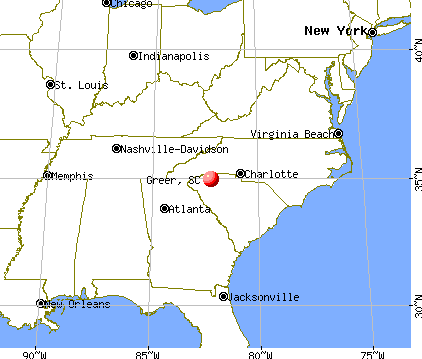 Greer, South Carolina map