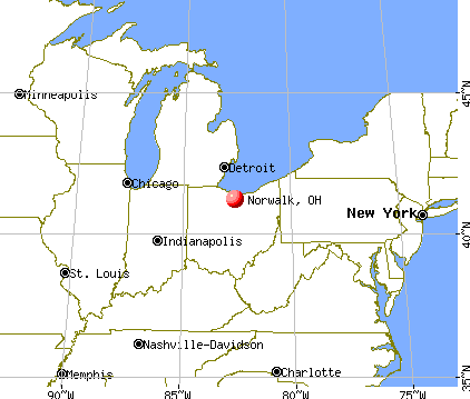Norwalk, Ohio map