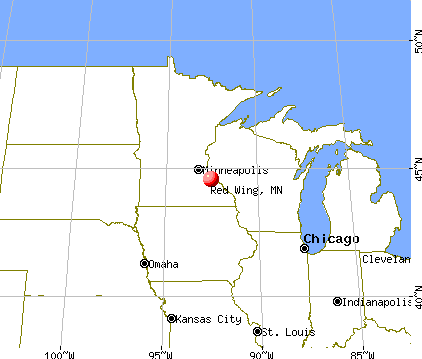 Red Wing, Minnesota map