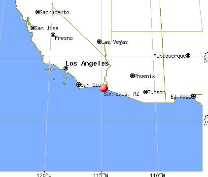 San Luis, Arizona map