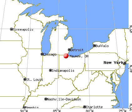 Maumee, Ohio map