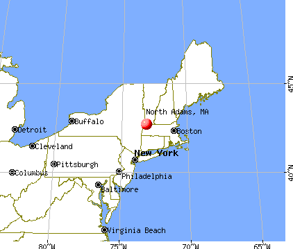 North Adams, Massachusetts map