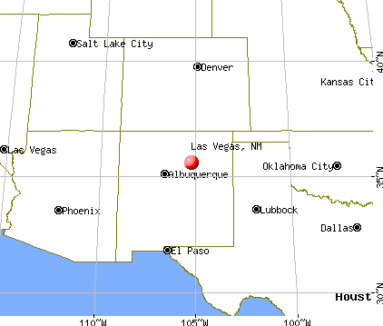 Las Vegas, New Mexico map