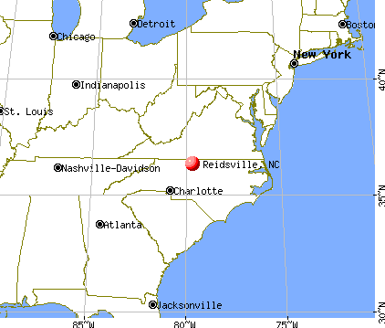 Reidsville, North Carolina map