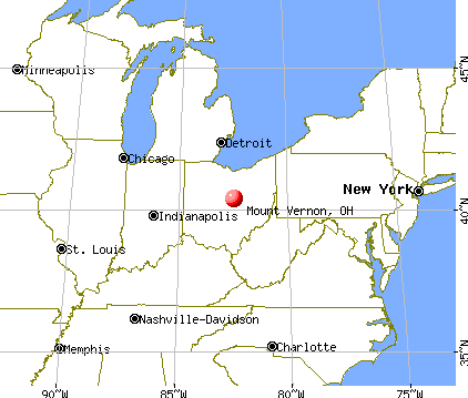 Mount Vernon, Ohio map