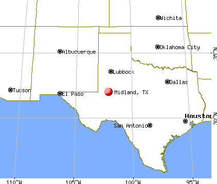 Midland, Texas map