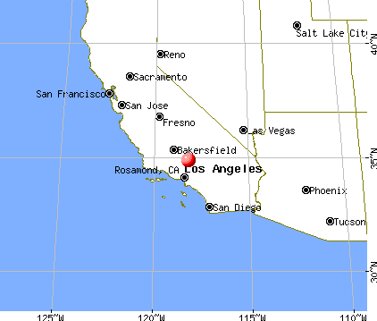Rosamond, California map