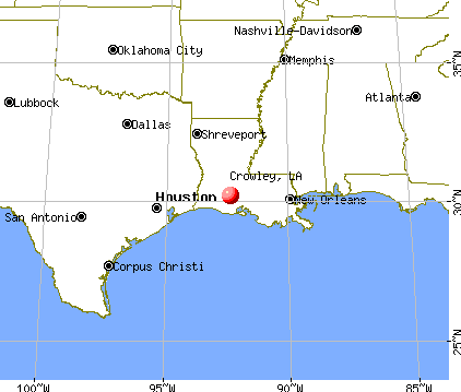 Crowley, Louisiana map