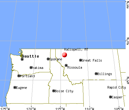 Kalispell, Montana map