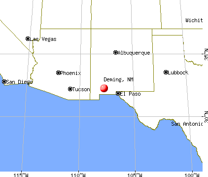 Deming, New Mexico map