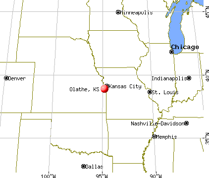 Olathe, Kansas map