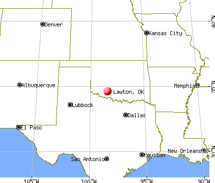 Lawton, Oklahoma map