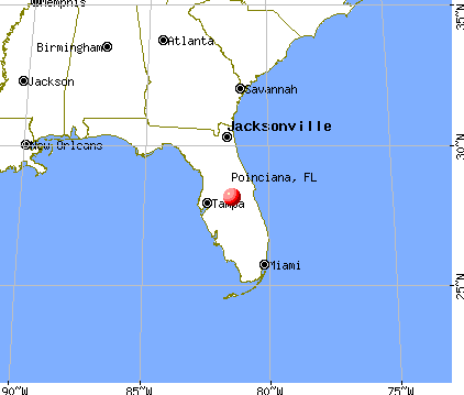 Poinciana, Florida map