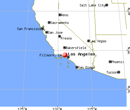 Fillmore, California map