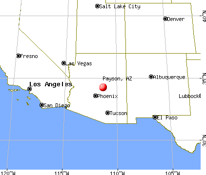 Payson, Arizona map