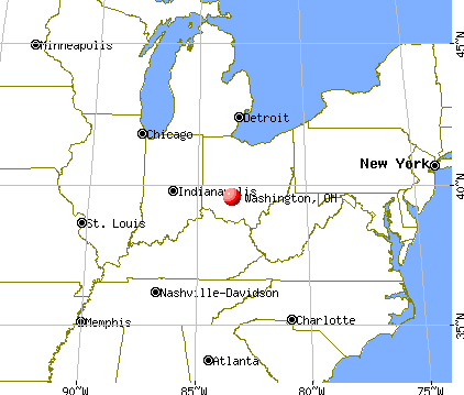 Washington, Ohio map