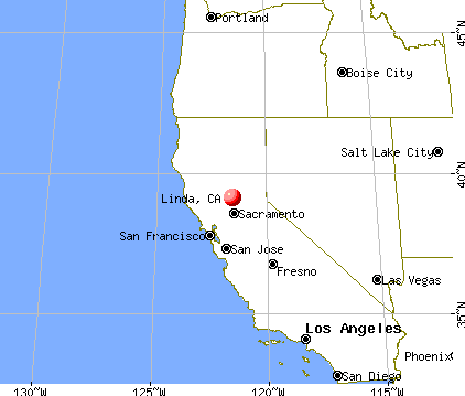 Linda, California map