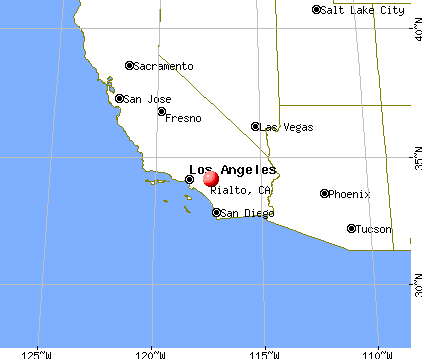 Rialto, California map