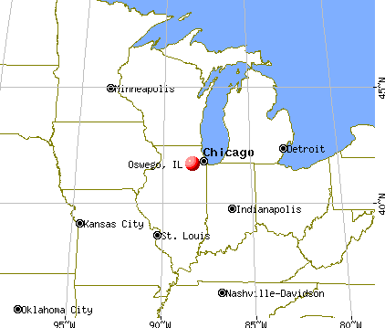 Oswego, Illinois map