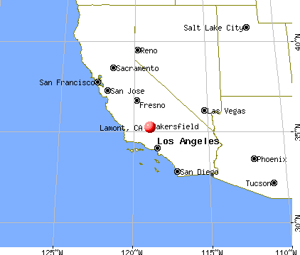 Lamont, California map