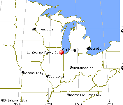 La Grange Park, Illinois map