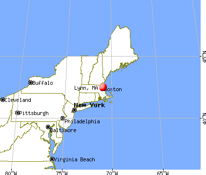Lynn, Massachusetts map