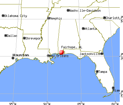 Fairhope, Alabama map