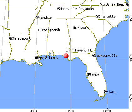 Lynn Haven, Florida map