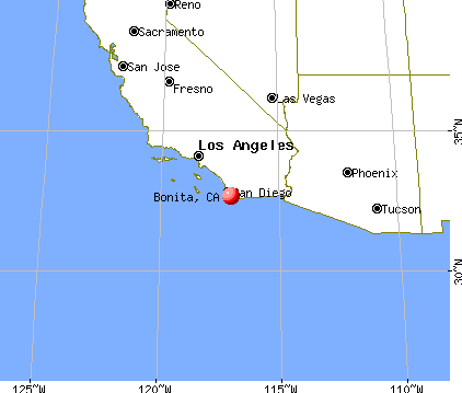 Bonita, California map